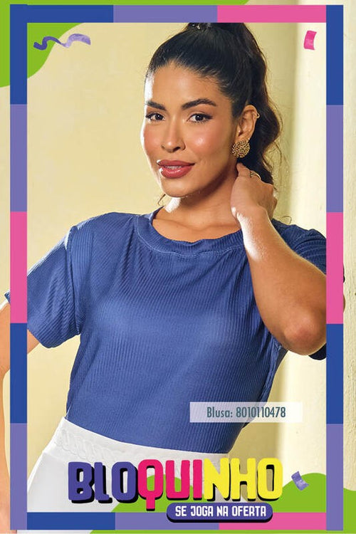 Carregar imagem 5 na visualização da galeria. Blusa Baby Ampla  Quadrada