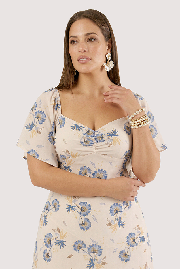 Vestido Midi Boho Flower