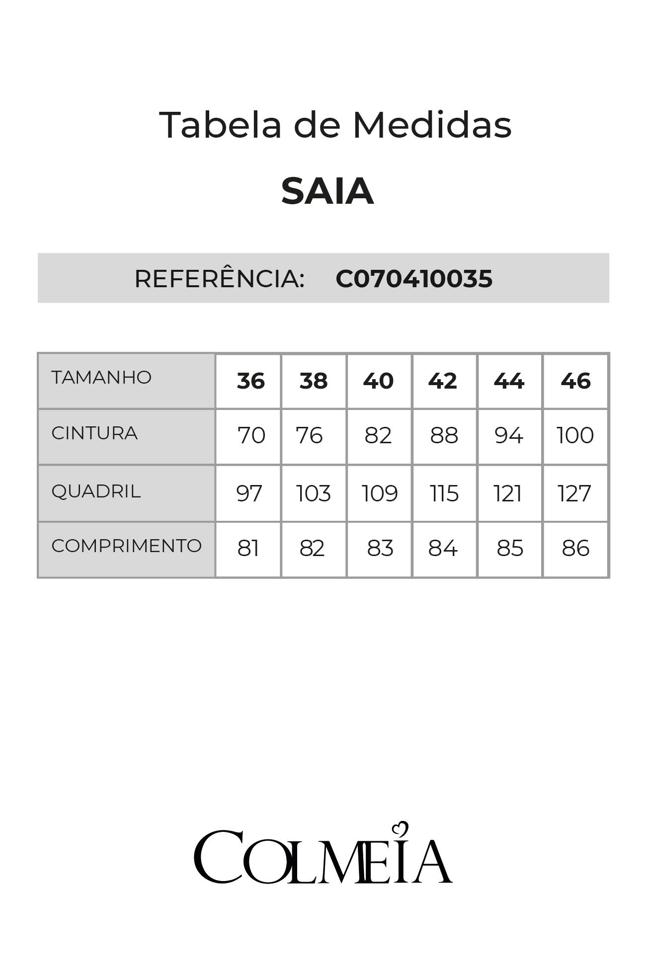 Conjunto Saia com Blusa com Aviamento