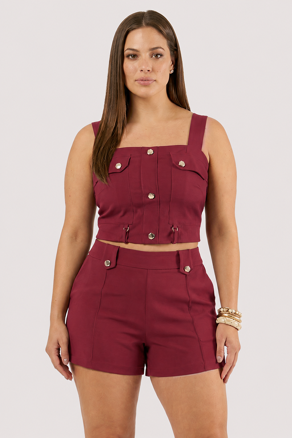 Conjunto Alfaiataria Com Bolsos Aplicados