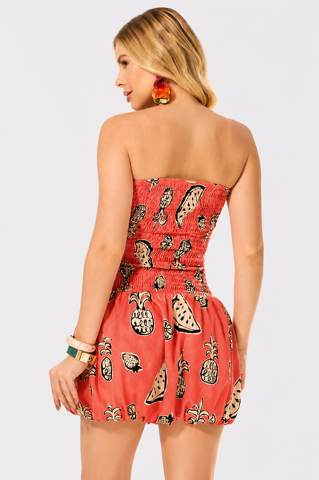 Vestido Com Elastex E Saia Balone