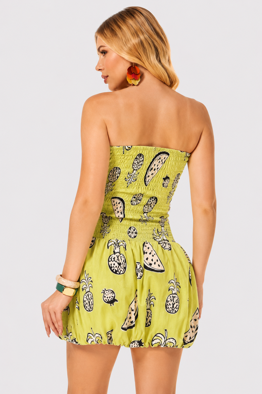Vestido Com Elastex E Saia Balone