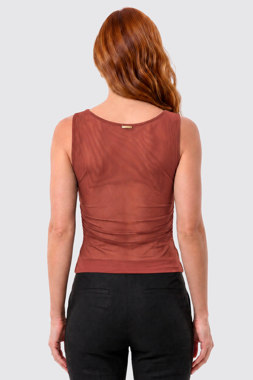 Blusa Com Drapeados Laterais