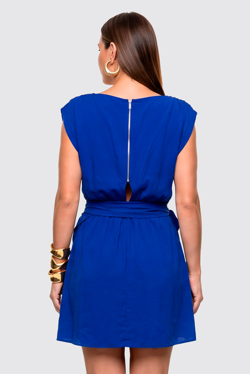 Carregar imagem 6 na visualização da galeria. Vestido Curto Com Lenco