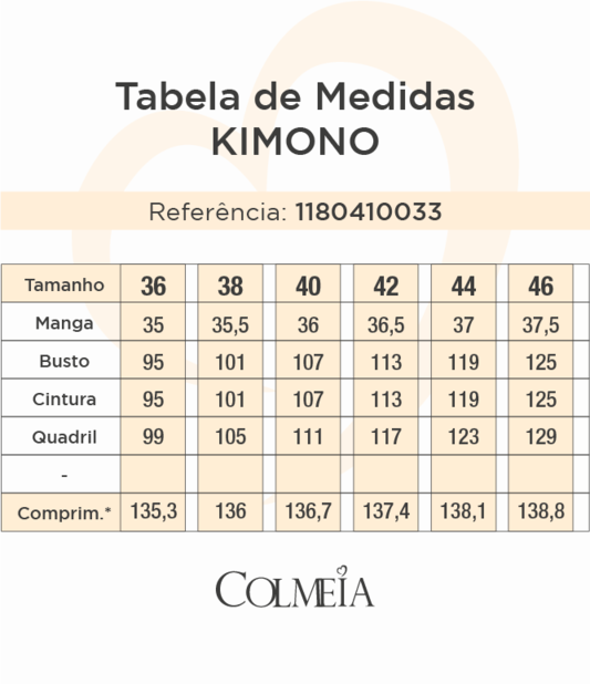 Outwear Kimono Com Manga Quadrada