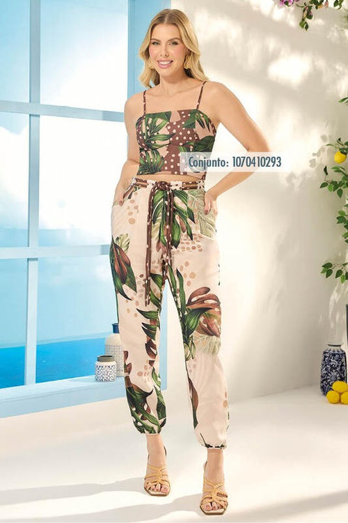 Carregar imagem 1 na visualização da galeria. Conjunto De Calca Harem Com Top