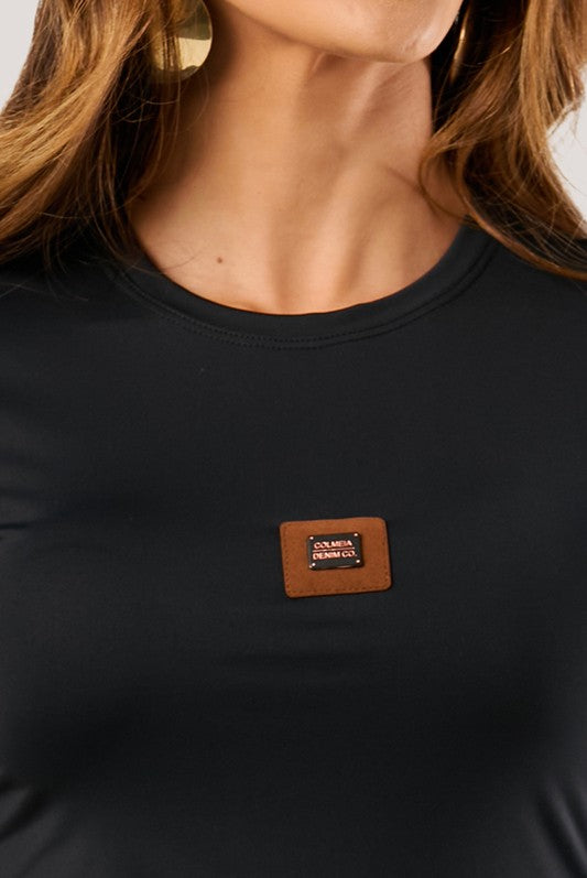 Blusa Baby Look Com Dobrao