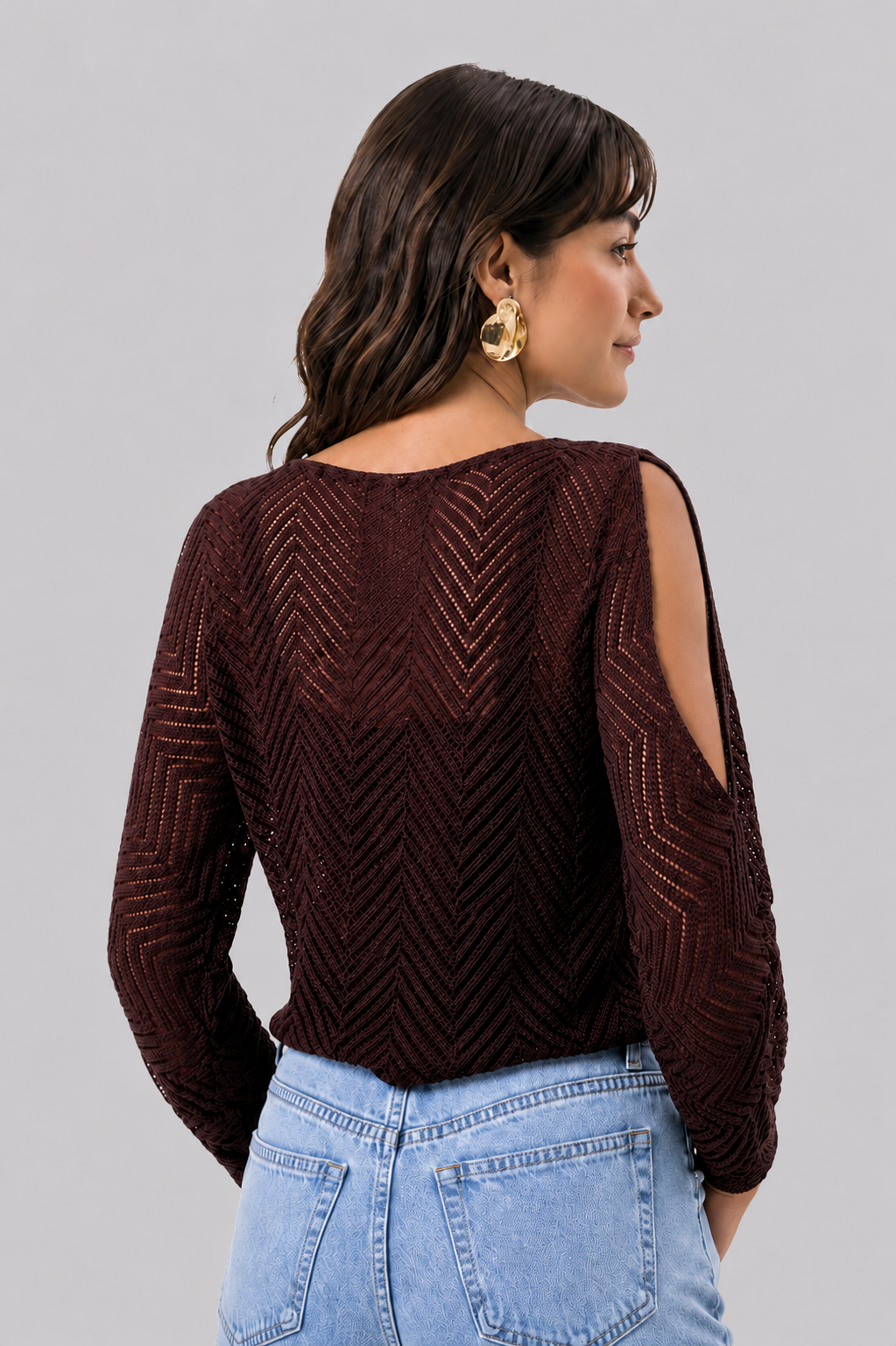 Blusa Com Abertura Nas Mangas